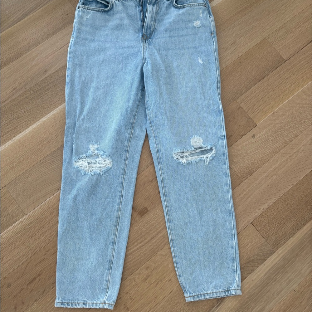 Zara Light Blue Mom Jeans